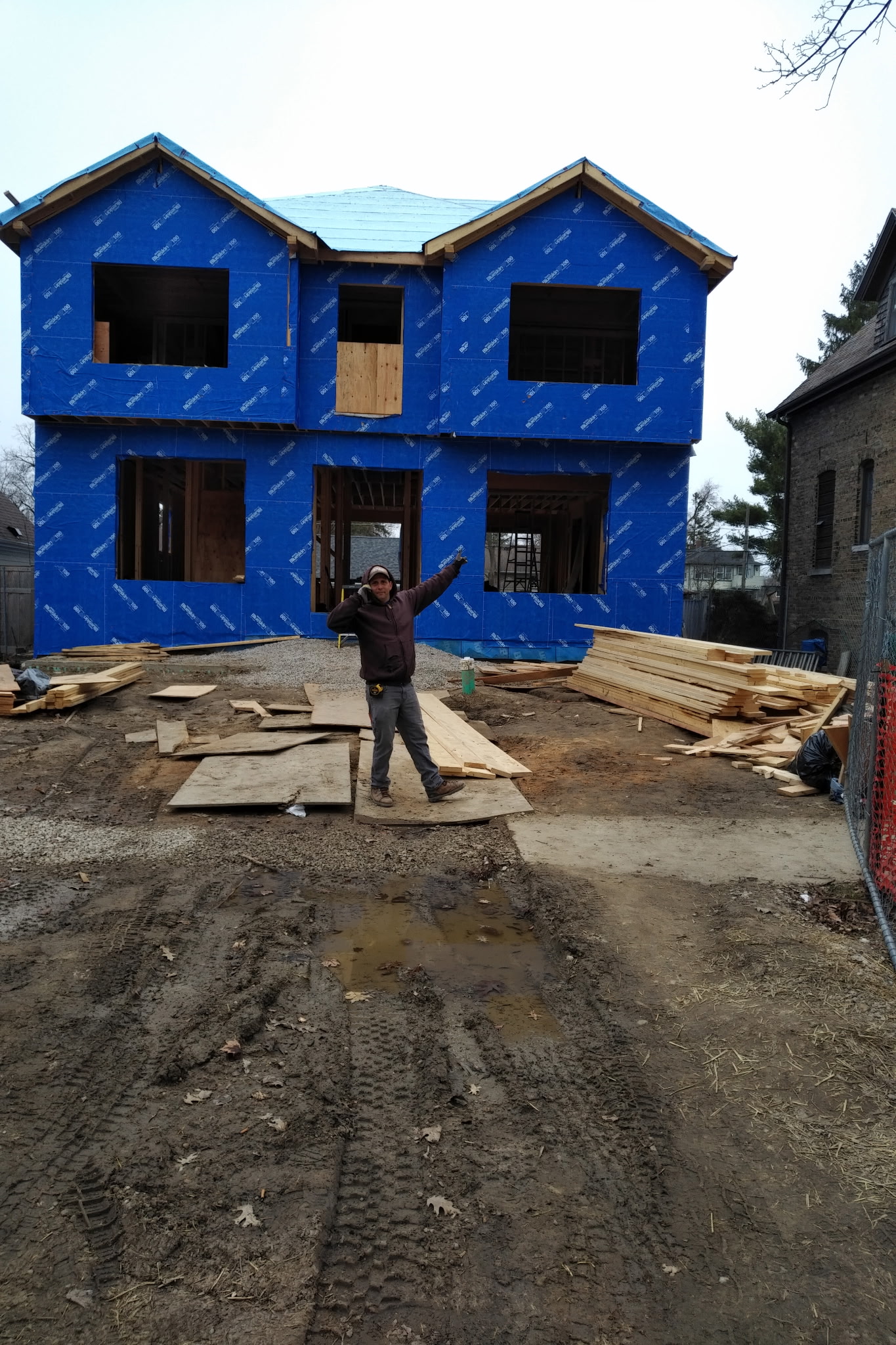 New custom home under construction