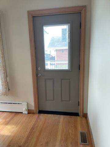 Rear entry door