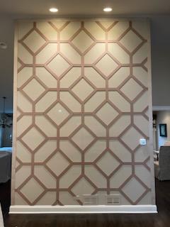 Trellis feature wall