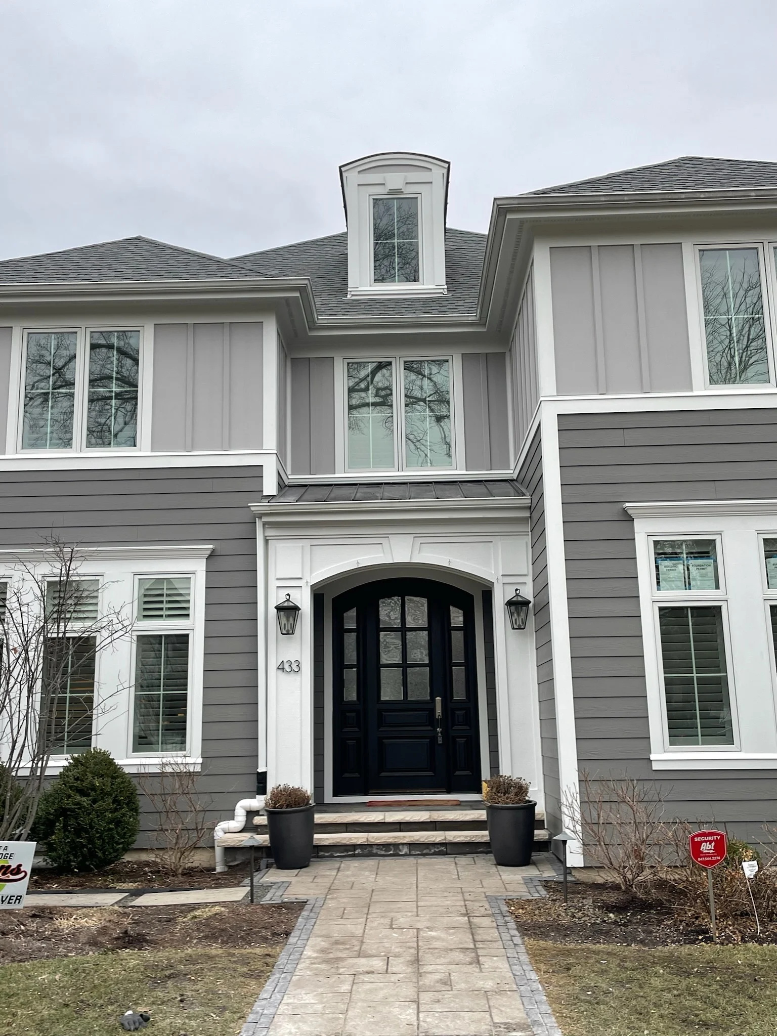 James Hardie board-and-batten siding project