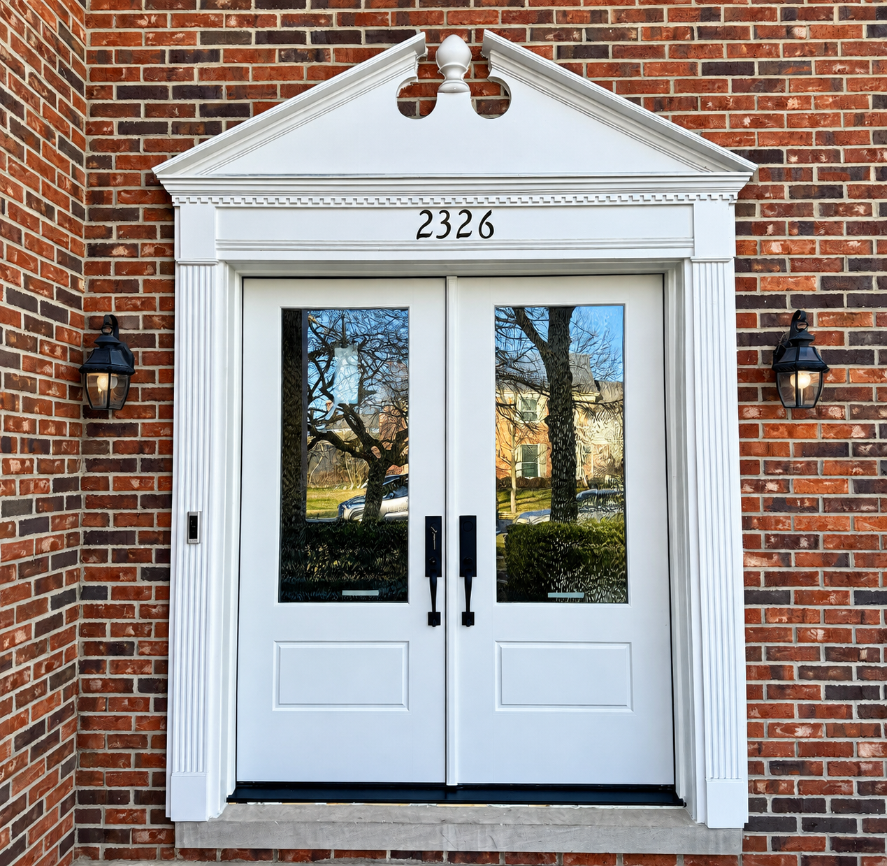 AFTER: Pella / ProVia front entry double doors