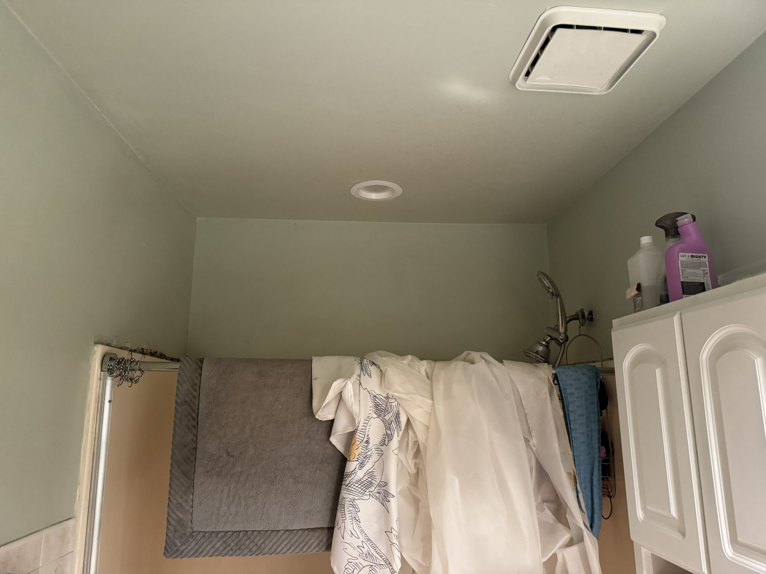 Complete bathroom renovation before and after photos, tub-to-shower conversion