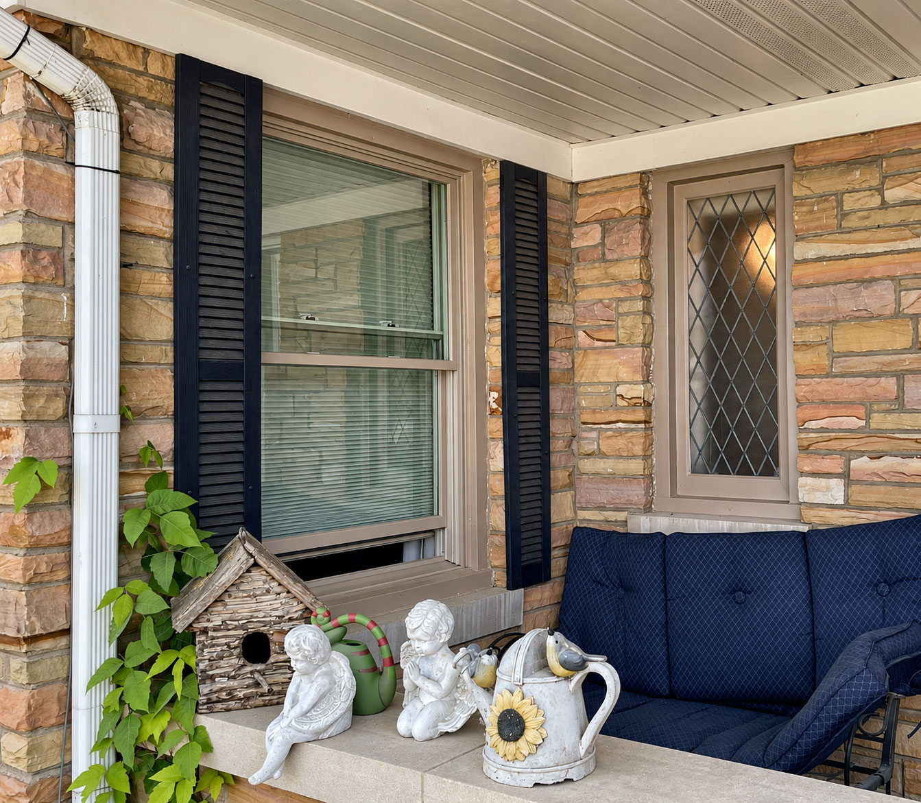 Pella Lifestyle Series wood casement windows, interior view
