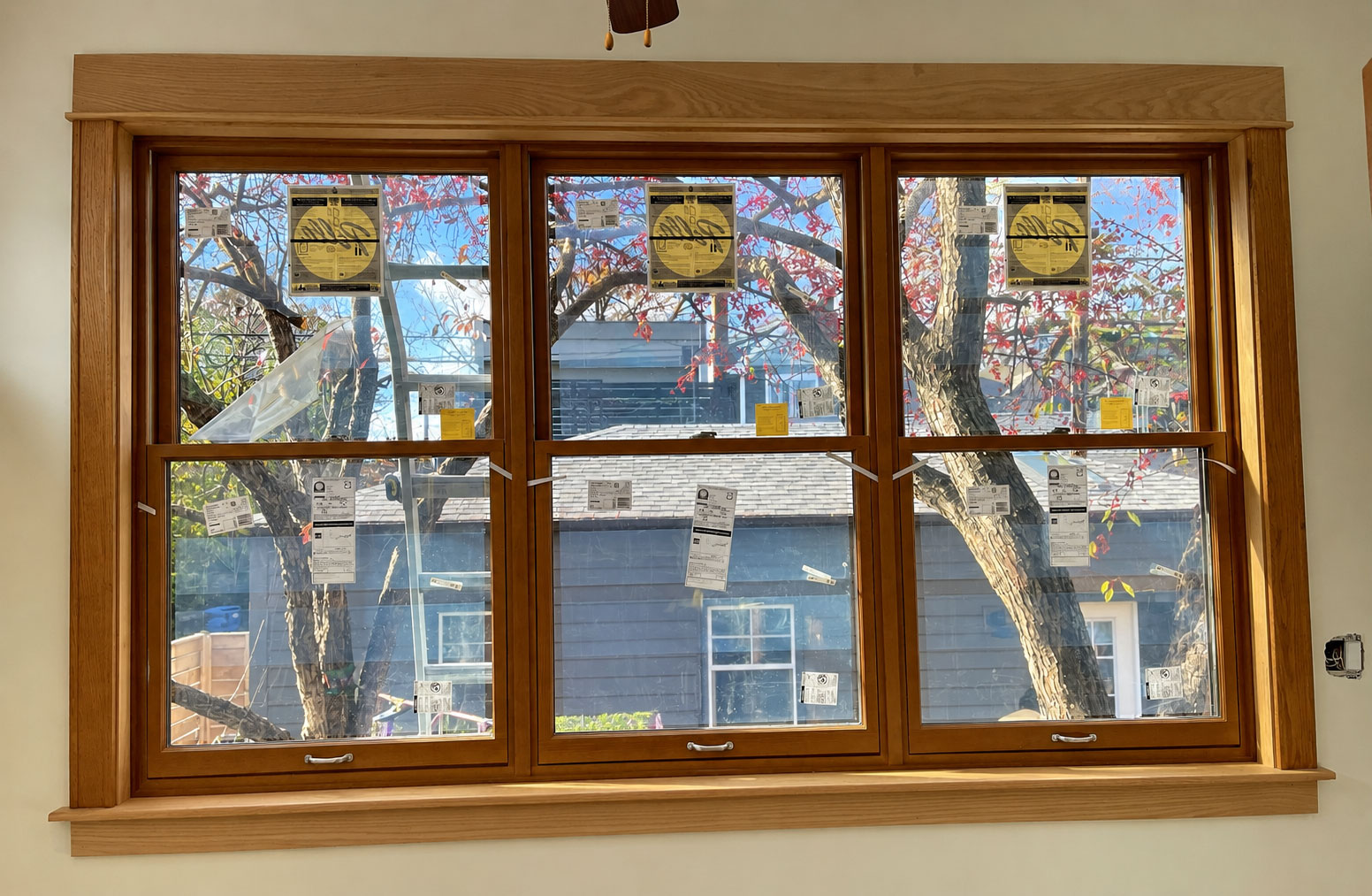 Pella Lifestyle Series wood picture window group