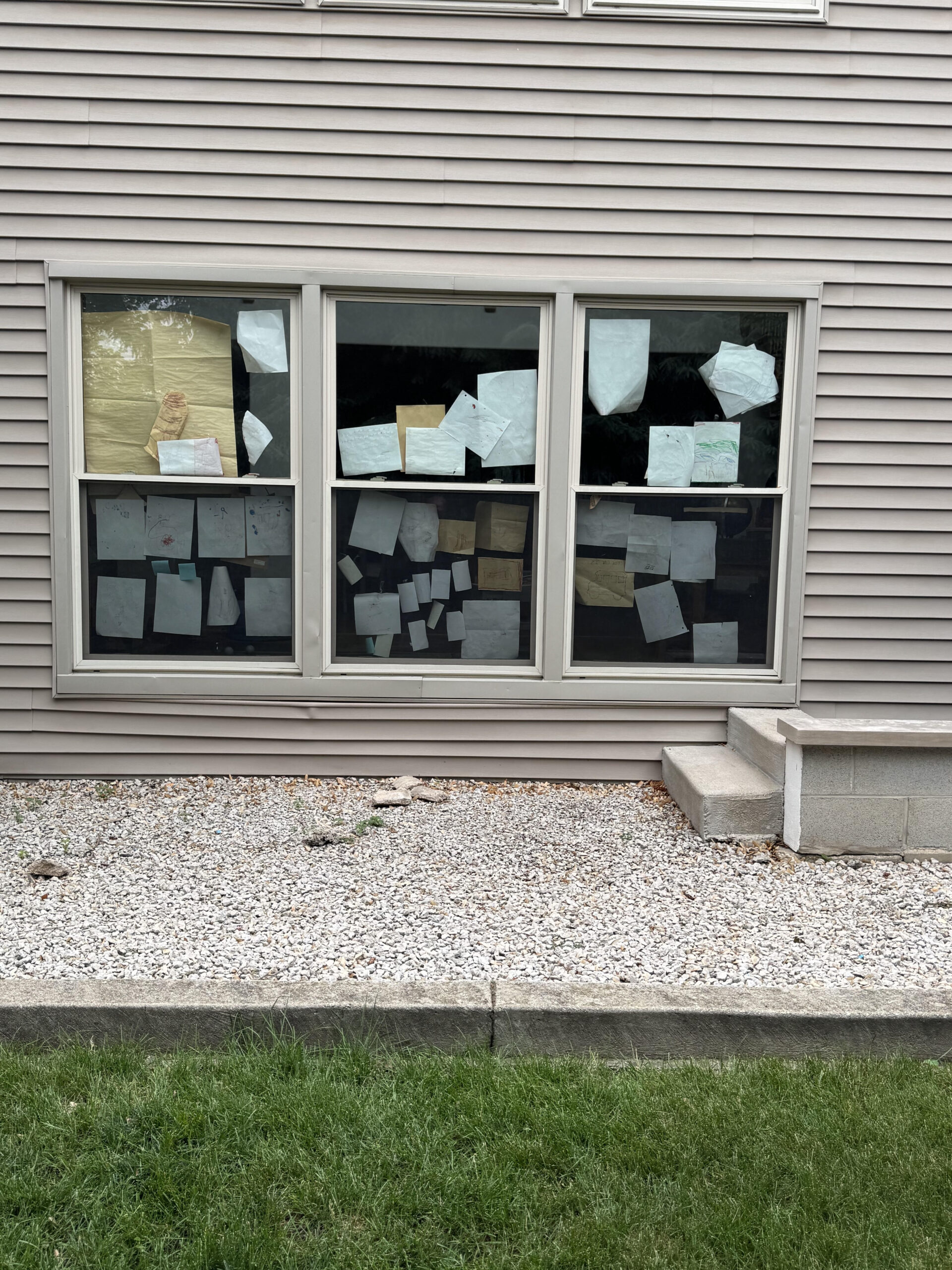 Before wood deck replacement