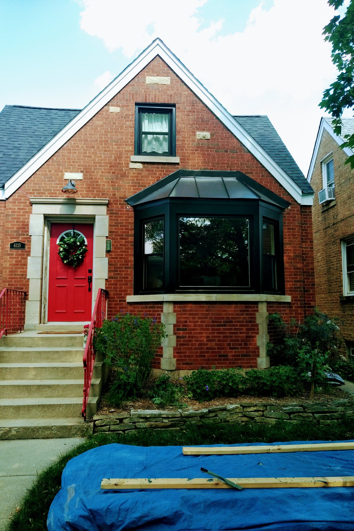 Bay Window Brick Home