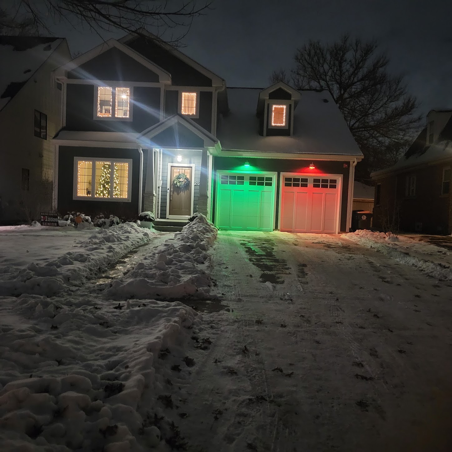 Custom Home at Nightn