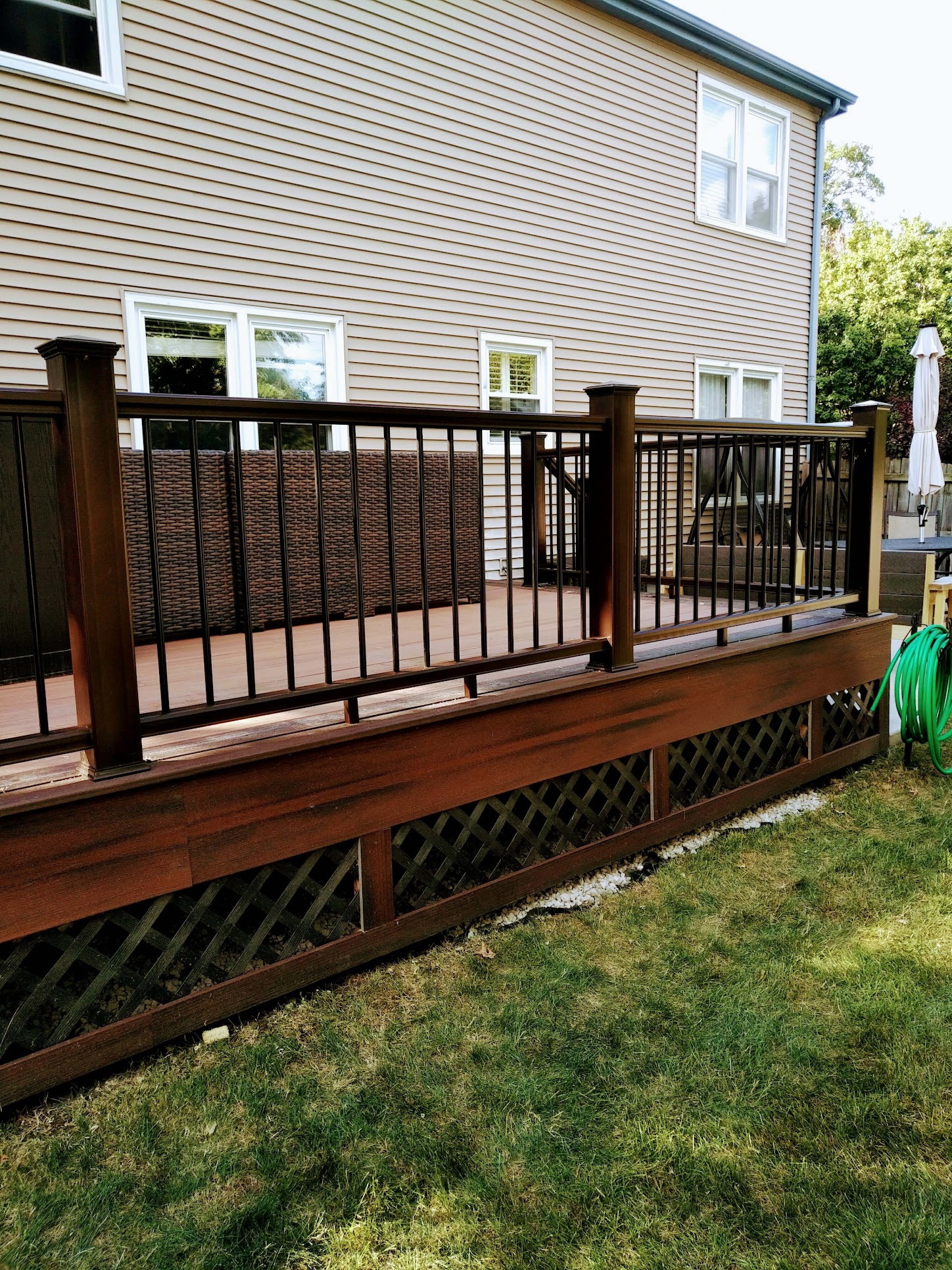 Deck Black Railing