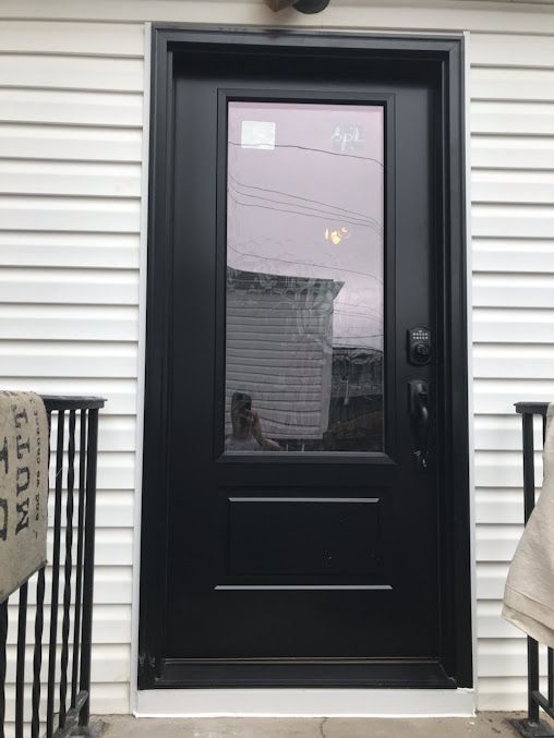 Black Front Entry Door