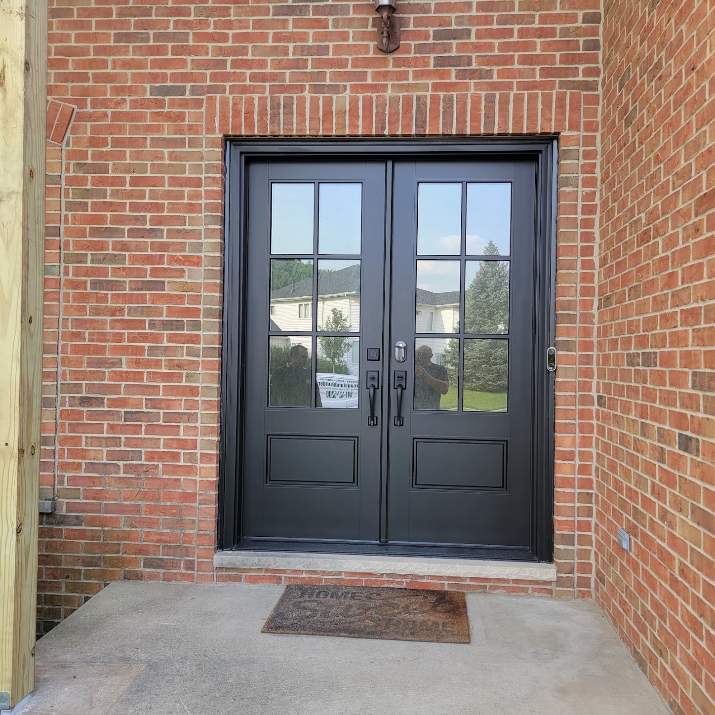 Black Double Entry Door