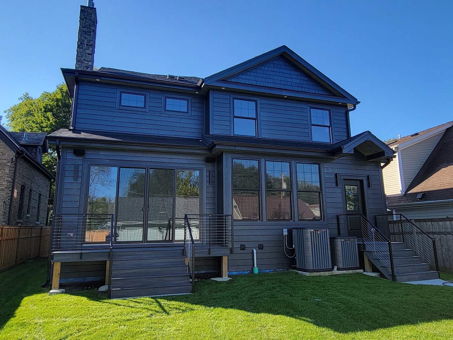 Home addition, Modern Navy Home