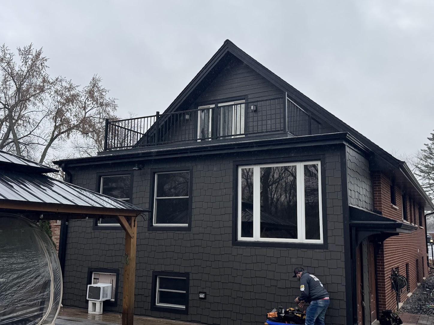 Charcoal Lap Siding